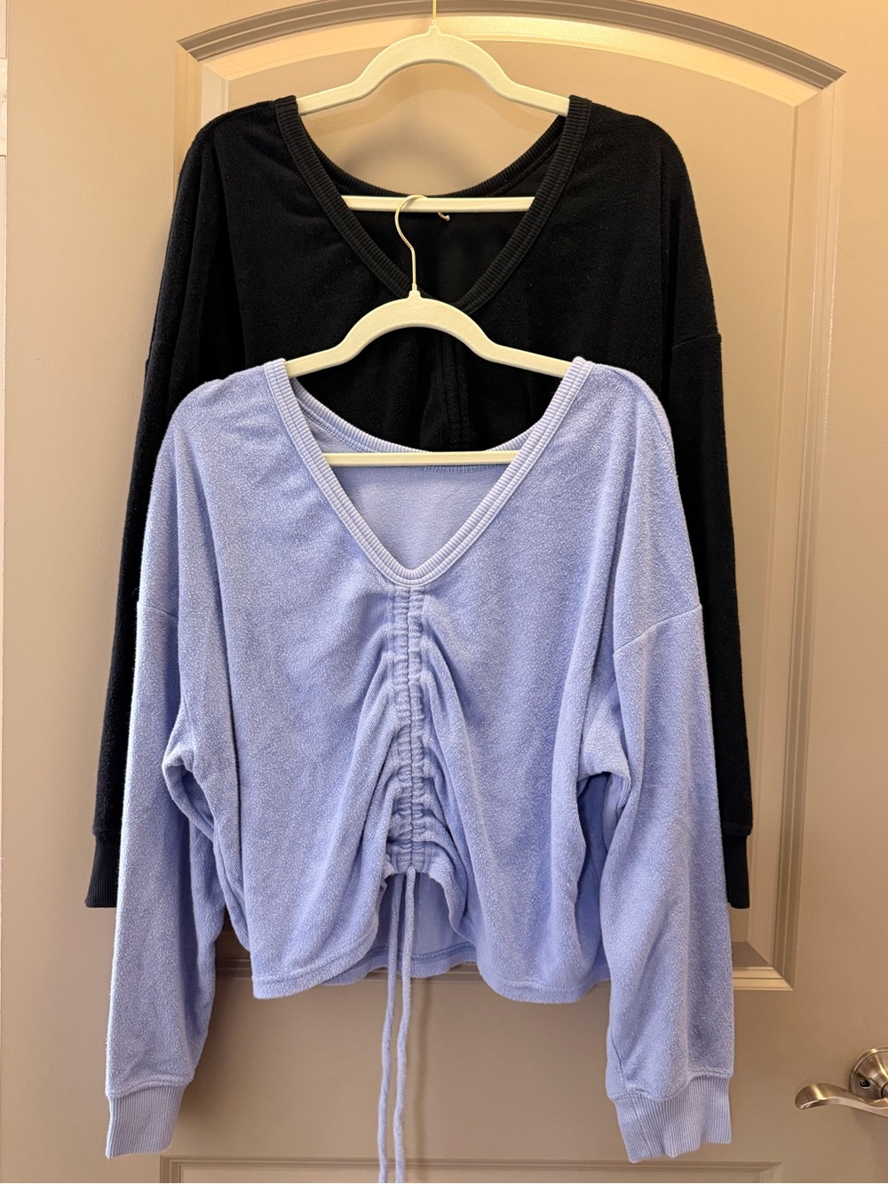 Set of 2! Aerie Reversible Drawstring Terrycloth Sweaters